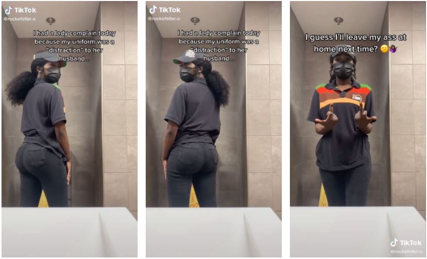 Burger King Worker Lala Released A Tiktok Video And Says Her Denim Jeans Were Distracting For A 0180